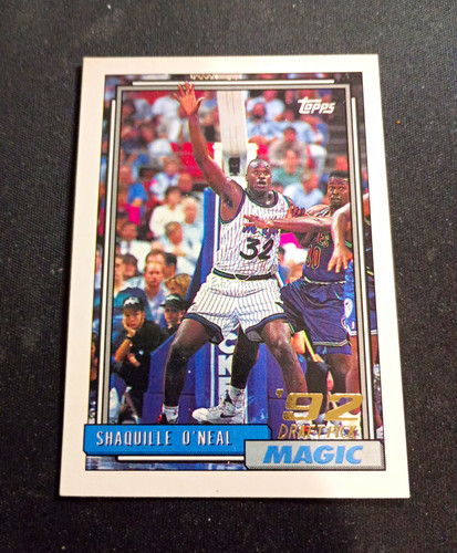Topps 1992-93 Shaquille O'Neal Rookie Draft Pick #362 Orlando Magic