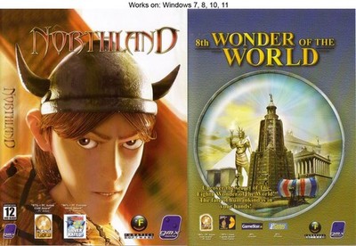 Cultures: Northland and 8th Wonder of the World PC Game 2003 Windows 10 11