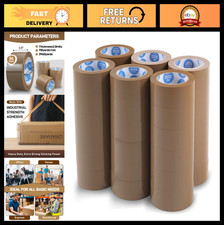 2" Brown Packing Tape 110 Yards - Heavy Duty Shipping  Moving Sealing, Tear Res