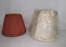 Cream Off White Fringe Clip On Mini Shade 5 x 6" For Night Light Bulb Size Lamp