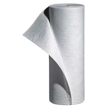Pig Mat462 Sorbent Roll, 20 Gal, 30 In X 150 Ft, Oil, White, Polypropylene