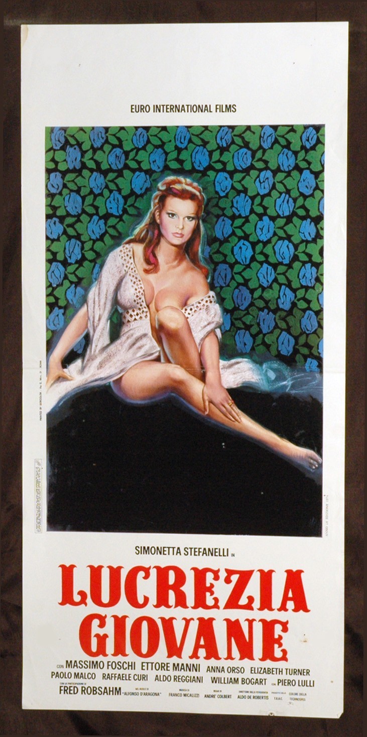 Locandina originale film Lucrezia giovane (1974) - Regia di Luciano Ercoli