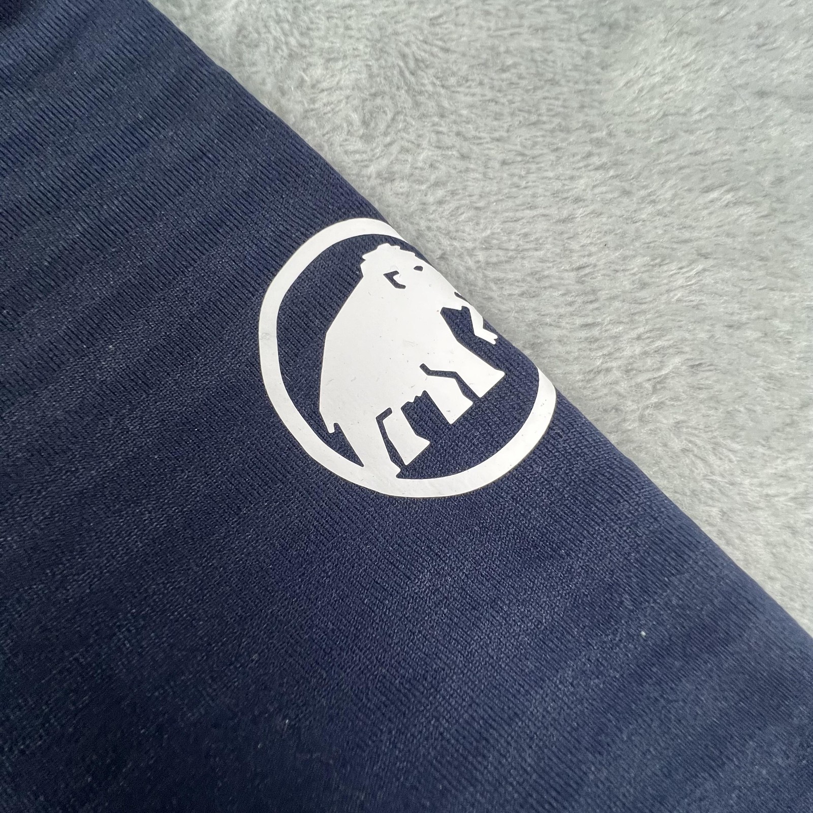 Mammut Aconcagua Jacket Womens Small Blue Hooded Full Zip Fleece Midlayer Logo