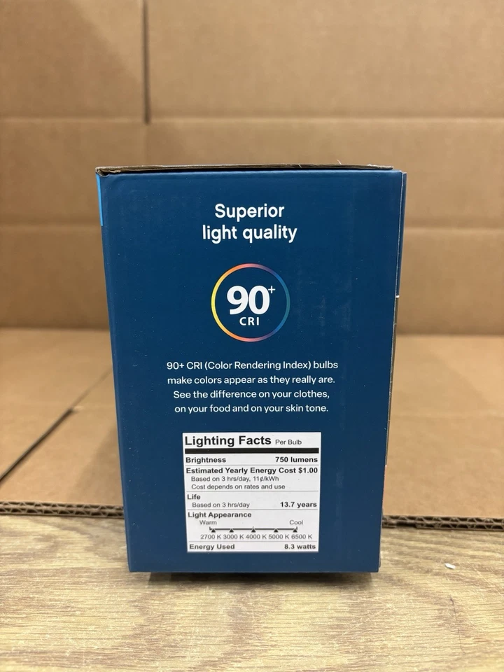 FEIT Electric 6-Pack 65w Replacement LED Dimmable BR30 Flood Bulbs 750 Lumens - Image 3 of 4