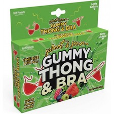 Hott Products Sweet And Sour Gummy Edible Thong Bra Htp3580