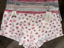 Laura Ashley Womens Boyshort Underwear Panties 5-Pair Cotton Blend C  XL