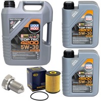 MotoröL Filter Set 5W-30 Liqui Moly 7 Liter + Schraube FüR VW Transporter V 3.2
