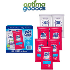 Wet Ones Antibacterial Hand Wipes, Fresh Scent  Lavender, 20 ct., 7 Pack.