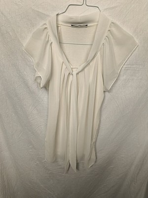 Bluse Schuppenbluse Weiß Colosseum M