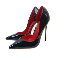 Occident Women's Pointed Toe High Heels Sandals Faux Leather Club Casual Shoes