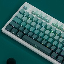 135 tasti verde sfumato PBT doppio colpo tasti profilo OEM interruttori MX gaming