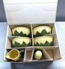 SHAWNEE Polly Ann's Popcorn Set in Box Corn King 4 Bowl Set Salt Shaker Creamer