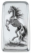 10 ozt 999 Fine Silver Art Bar - Rider of The Last Wind - ADAMO TECHNE - Limited 88.87 per troy oz