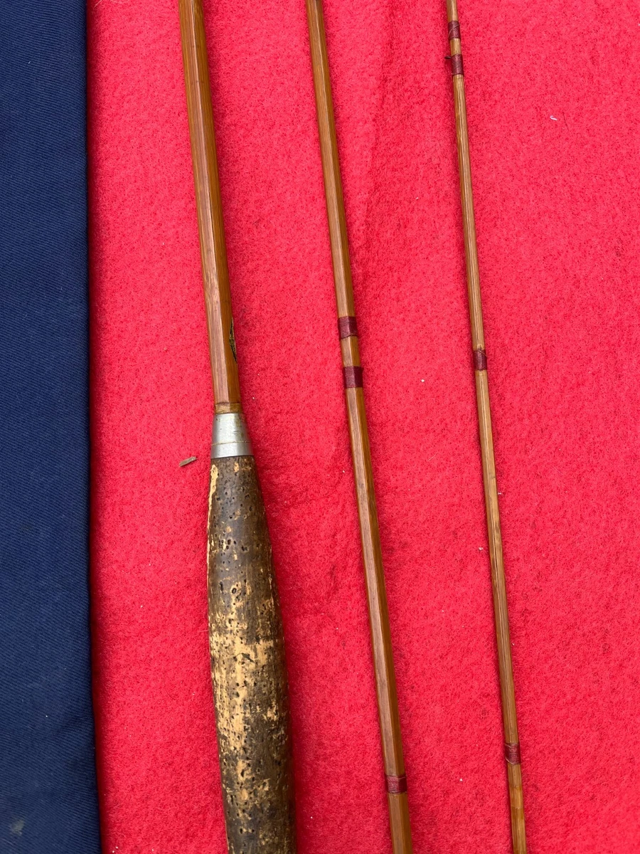 ANTIGUA CAÑA DE BAMBÚ CORTADA + FUNDA / REPARACIÓN