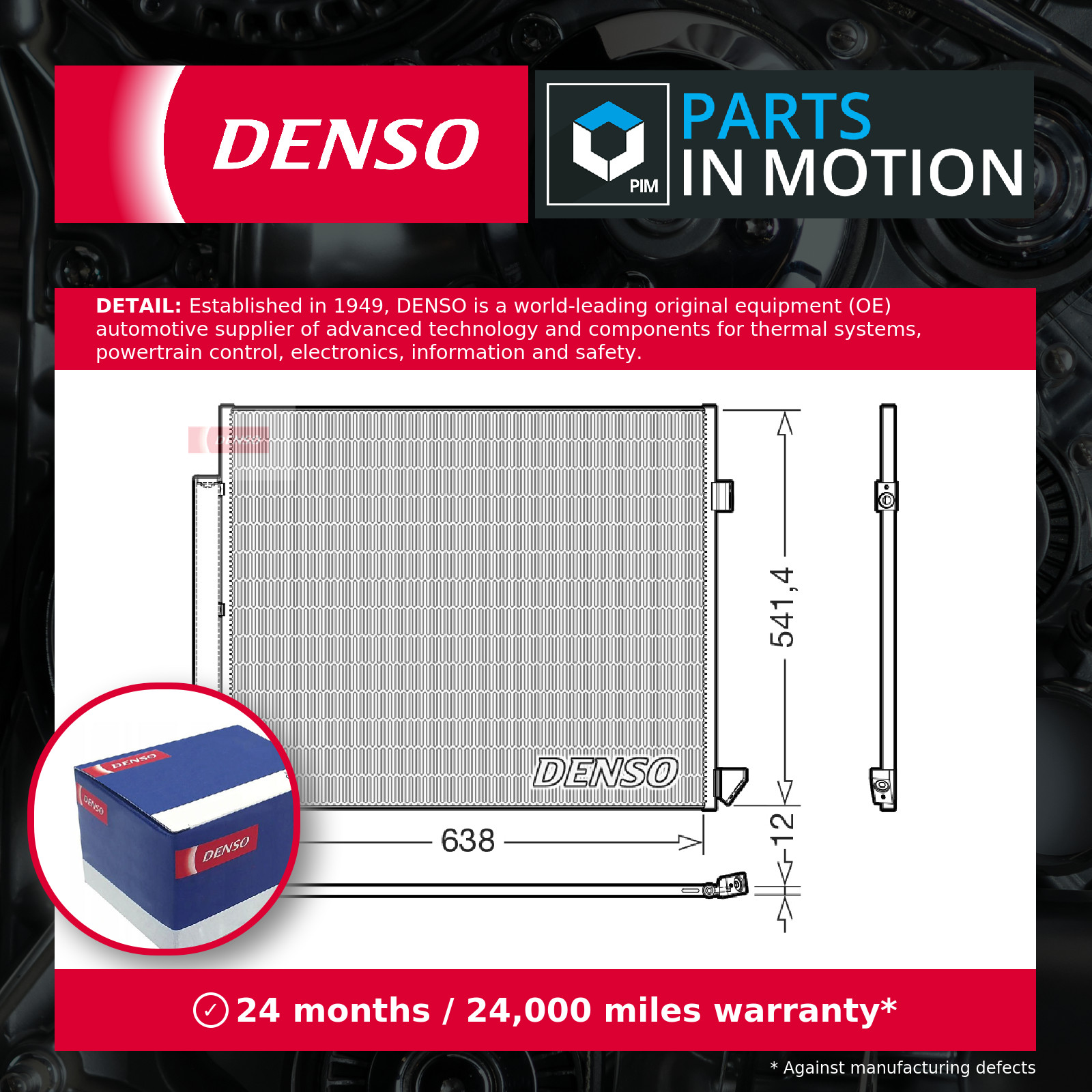 Fits DENSO DCN17066 condenser MERCEDES BENZ G-CLASS / GLE / GLS 18- - Image 3