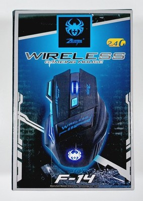 Zelotes F-14 2.4G Wireless Gaming Mouse With USB Receiver - NEW SEALED UNOPENED