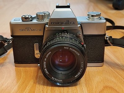 Minolta SRT MC-ll mit  MD ROKKOR 50mm 1:1 .7