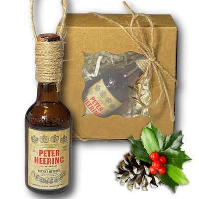 Peter Heering Danish cherry liqueur Artisan Vintage Glass Bottle Ornament