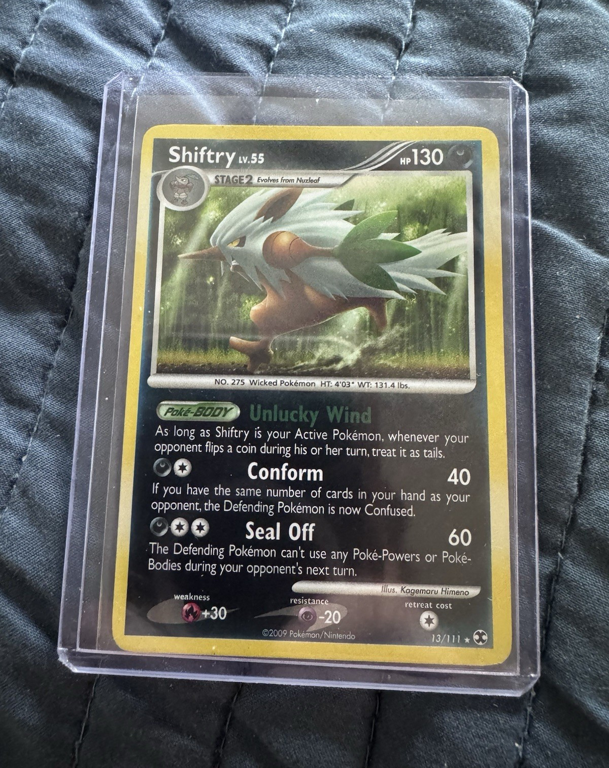 2009 Pokémon TCG Rising Rivals Shiftry Holo Rare 13/111 English
