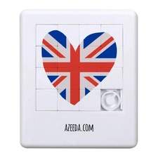 'Union Jack Heart' Sliding Puzzle (PZ00031944)
