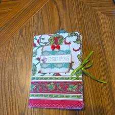 Christmas Junk Journal Fabric Cover 48 Pages