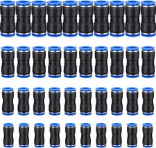 40PCS Straight Push Connectors Quick Release Pneumatic Connectors for Air Hose