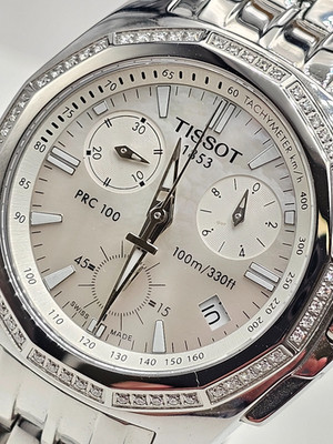 ''TISSOT CHRONOGRAPH G15'' - Damen-Uhr - Edelstahl - Quarz - PRC 100 -T22.1.486.21