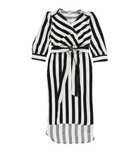 bar III Womens Belt Wrap Dress, blckbldstr, 6