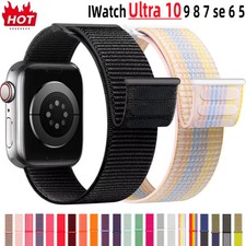 Nylon Loop Strap for Apple Watch Band 46mm 40mm Smart Belt Bracelet for IWatch