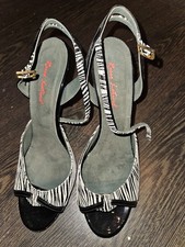 Rosso Latino Tanzschuhe 39 schwarz Zebra Tango Argentino High Heels Sexy Tanzen