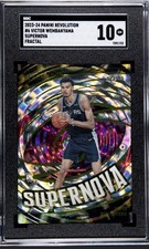 2023-24 Panini Revolution Victor Wembanyama #6 SUPERNOVA FRACTAL RC Graded 10