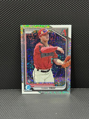 #ad 2024 Bowman Chrome Tommy Troy 299 Speckle Refractor #BCP 76 Diamondbacks $3.25