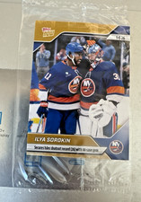 2025-26 NHL TOPPS NOW Sticker #83 Ilya Sorokin 26th Shutout Gold 1/1 Fresh Pull