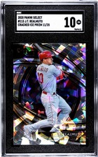 2020 Panini Select #113 JT Realmuto SGC 10 Gem Mint Cracked Ice Prizm /25