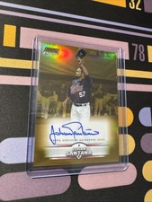 Johan Santana - 2025 Stadium Club Chrome Auto - Gold Refractor /50 Twins