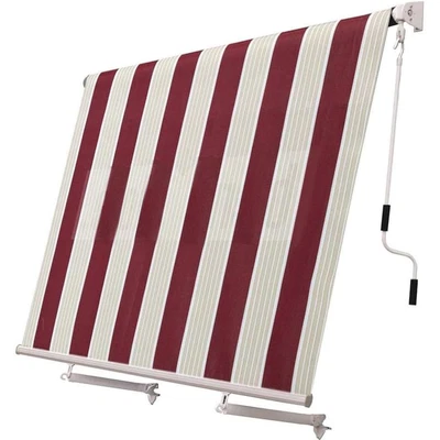 VERDELOOK Tenda Da Sole a Caduta CM 300X245 Alluminio Completa Balcone BRACCI RINFORZATI