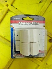 2 PACKS- 4 CLIPS OF Boater Sports Storage Clip Kit 54094 | 1 Inch White