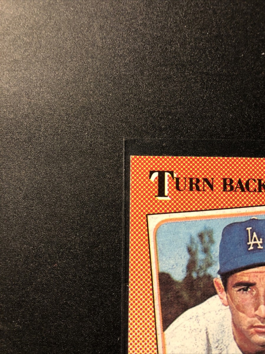 1990 Topps - Turn Back the Clock #665 Sandy Koufax MT