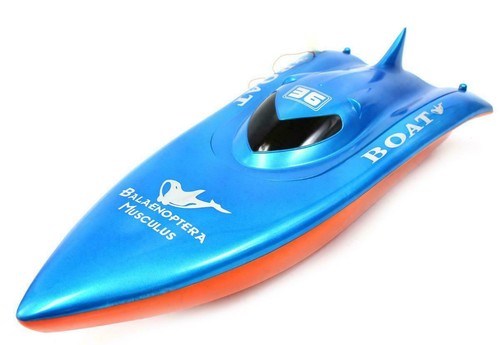 RC REMOTE CONTROL 23" Balaenoptera Musculus Racing Boat RED-BLUE - Picture 2 of 6