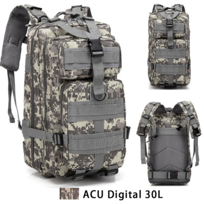 Outdoor Military Molle Tactical Backpack 30L Rucksack Camping Bag Travel  Hiking | eBay