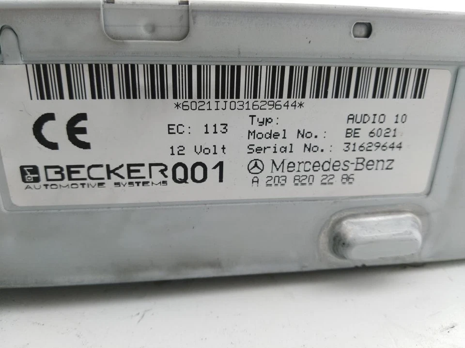 A2038202286 Autoradio pour MERCEDES-BENZ CLASE C (BM 203) BERLINA 2003 2836423 - Photo 4/4