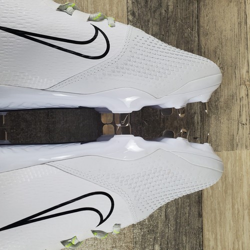 Nike Hyperdiamond 4 Pro Womens Shoes Sz 8.5 White Black Lace-Up Soccer Cleats - Picture 7 of 12