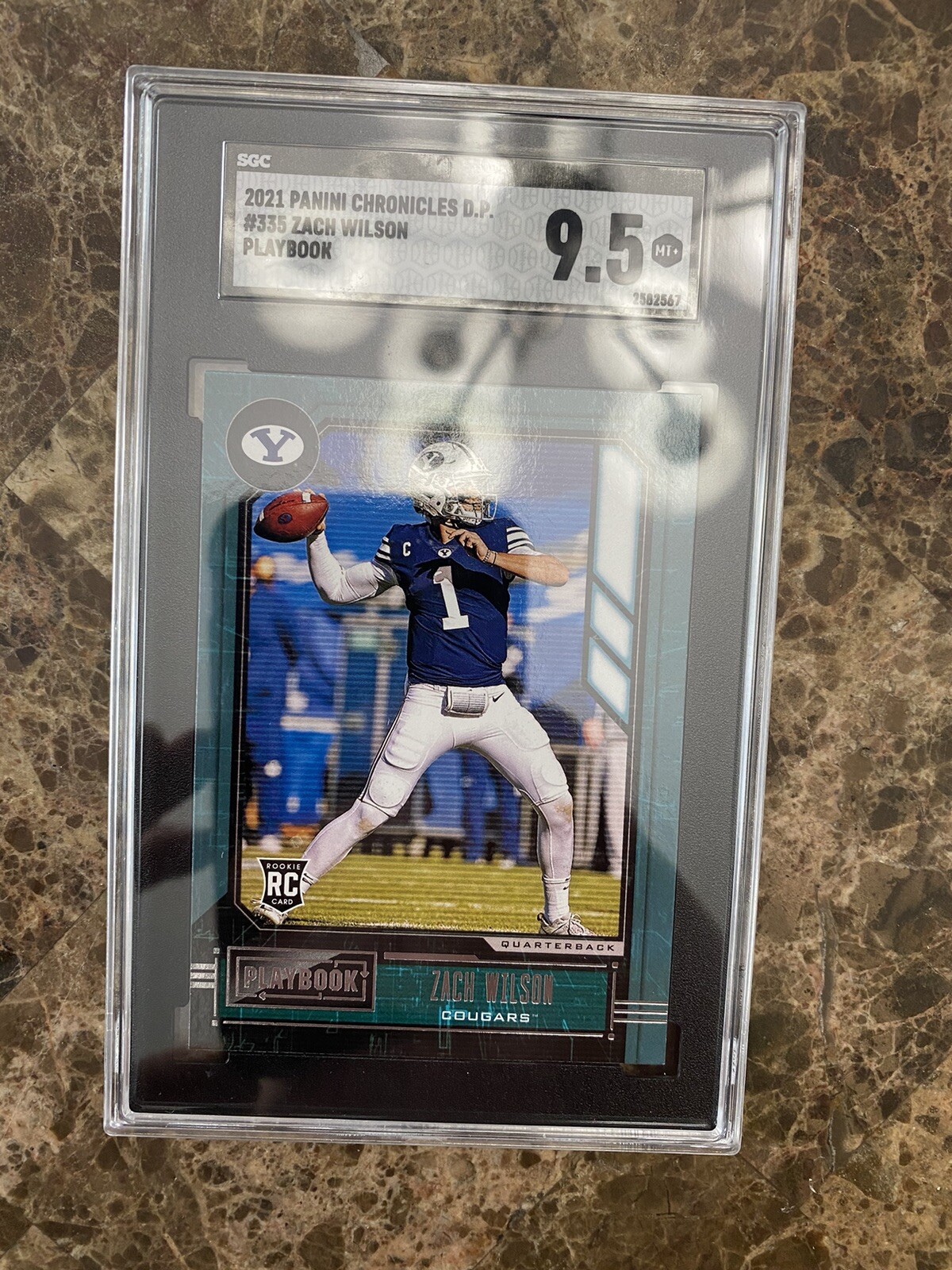 Zach Wilson Panini Chronicles Draft Picks Playbook Down and Dirty #ZW Prime