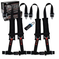 Polaris RZR 570 Set of 4 point Harness with bypass speed plug