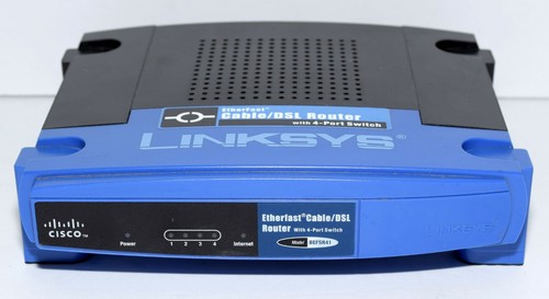 (2) Linksys BEFSR41 EtherFast Cable/DSL Router AS IS For Parts Or Repair Only - Picture 4 of 12