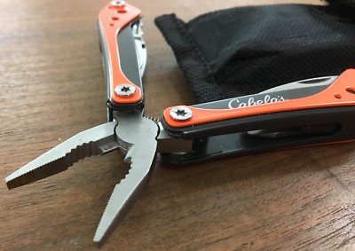 Cabela's multi tool with pouch for camping, survival, hunting