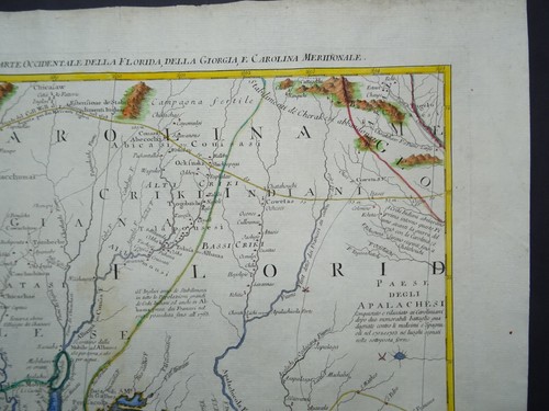 Antique Map of Florida, Georgia by Antonio Zatta and John Mitchell 1778 - Picture 4 of 7