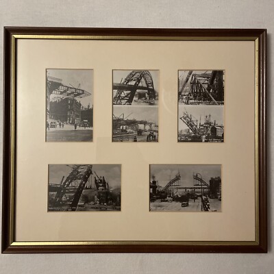 Vintage gerahmt The Tyne Bridge Newcastle. Wird gebaut mit Daten 1927 bis 1928