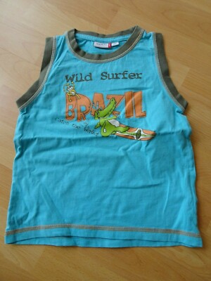 Krokodile cooles Achselshirt  Triko Top ärmelloses Shirt von Berti Gr 104