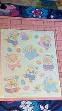 Vintage Hallmark Stickers Chicks In Clothes Sailor Suit Easter 1 Sheet